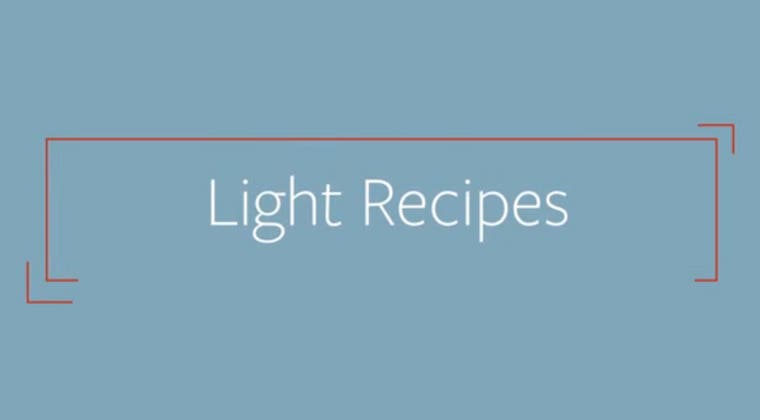 Light Recipes - Single Course